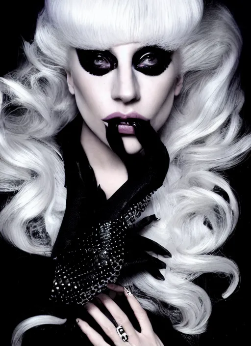 Prompt: lady gaga the fame era 2 0 0 9 photoshoot, warwick saint, candice lawler highly realistic. high resolution. highly detailed. dramatic. 8 k. 4 k.