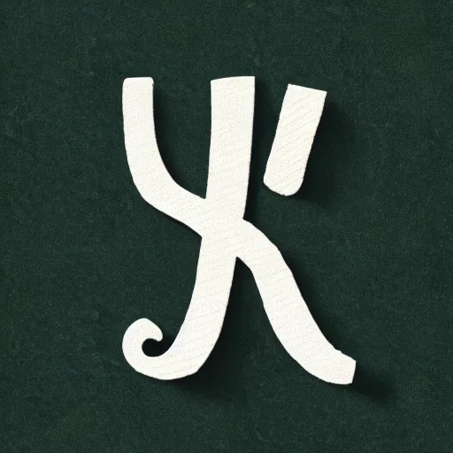 Image similar to the letter d stylized in an alien cuneiform