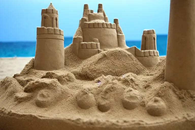 Image similar to a completed sand castle