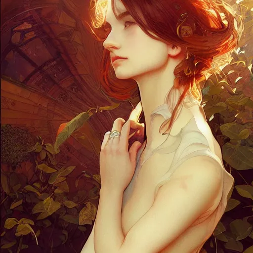Prompt: I woke up in a world that had fragments of you. intricate, elegant, sharp focus, illustration, highly detailed, digital painting, concept art, matte, art by WLOP and Artgerm and Greg Rutkowski and Alphonse Mucha, masterpiece