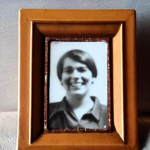 Image similar to photo frame of a person from the 70s, old photo