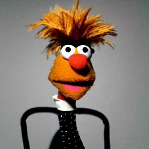 Prompt: David Lynch as a muppet