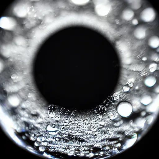 Prompt: a macro of a drop of water