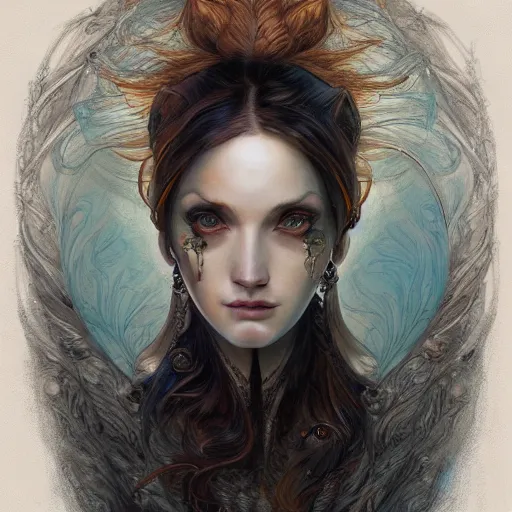 Image similar to a portrait in the style of anna dittmann and donato giancola and charles dulac.