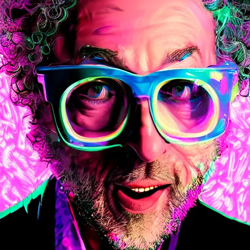 Image similar to wayne - coyne, peewee ’ s - playhouse, lisafrank, re - animator, 4 k, photorealistic, high - detail, octane render, artstation,