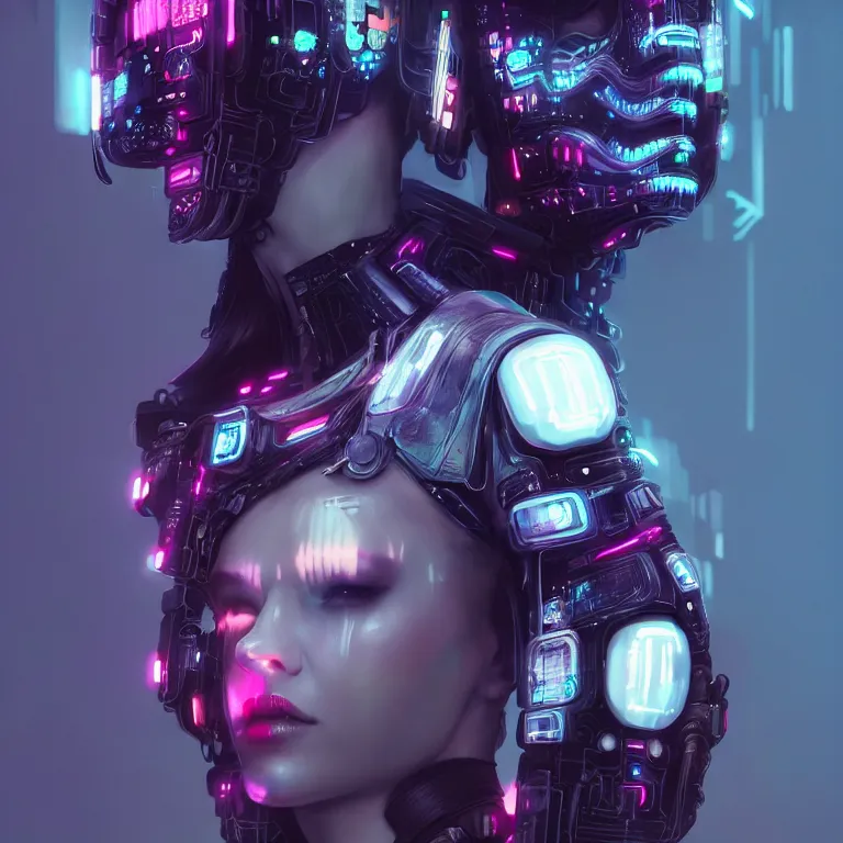 Image similar to futuristic cyberpunk princess in skull mask symmetrical artwork by Tooth Wu and wlop and beeple. octane render, trending on artstation, greg rutkowski very coherent symmetrical artwork. cinematic, hyper realism, high detail, octane render, 8k