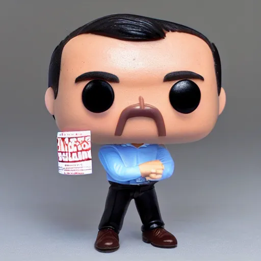 Image similar to A funko pop of president Pedro Sánchez