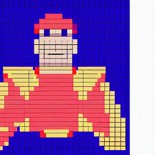 Image similar to pixel art of danny devito in street fighter