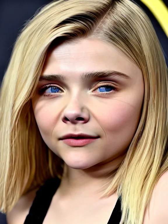 Image similar to hyperdetailed close shot of chloe grace moretz, fashion, venus, with ripped crop t - shirt, fine - face, pretty face