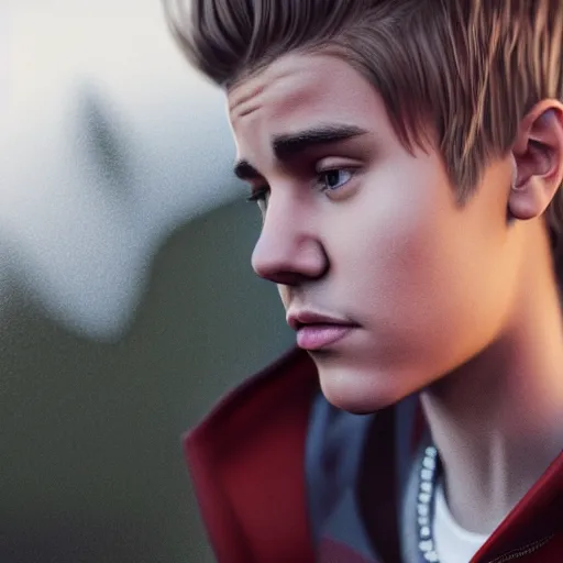 Image similar to hyperrealistic dslr film still of justin bieber, stunning 8 k octane comprehensive 3 d render, inspired by istvan sandorfi & greg rutkowski & unreal engine, perfect symmetry, dim volumetric cinematic lighting, extremely hyper - detailed, incredibly real lifelike attributes & flesh texture, intricate, masterpiece, artstation, stunning