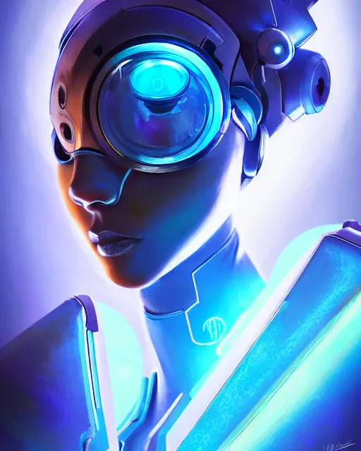 ArtStation - I photoshoped a Human face on Overwatch's Echo for a meme.  What a huge waste of time.