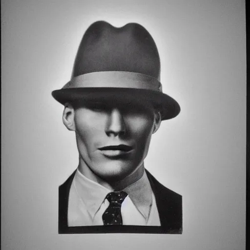 Image similar to A photograph portrait of Jerma985 wearing a suit with and fedora in the 1940s, taken in the early 1940s, grainy, taken on a 940s Kodak Camera, realistic, hyperrealistic, very realistic, highly detailed, very detailed, extremely detailed, detailed, digital art, trending on artstation