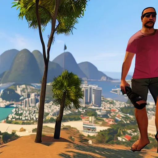 Image similar to GTA 6 Rio de Janeiro Gameplay