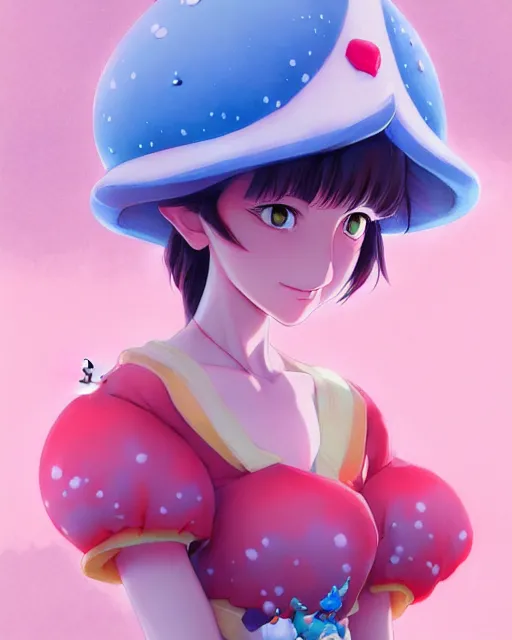 Prompt: princess toadstool, portrait shinkai makoto studio ghibli studio key hideaki anno sakimichan stanley artgerm lau rossdraws james jean marc simonetti elegant highly detailed digital painting artstation pixiv