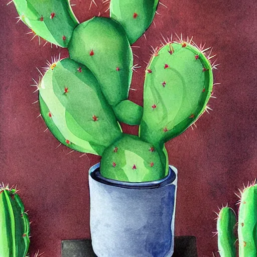 Prompt: cactus by a goosens