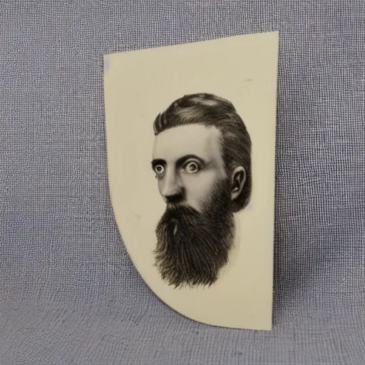 Prompt: man with squid face, formal portrait, bust portrait, victorian
