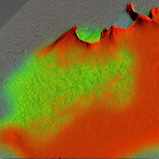 Prompt: volcano heightmap for a videogame