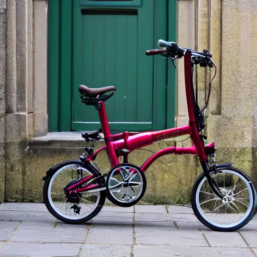 Prompt: an uk brompton bike