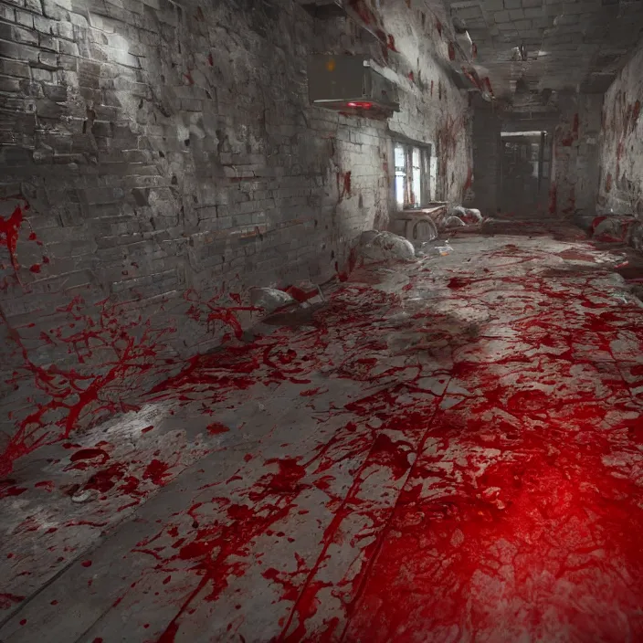 Prompt: blood splat texture for video game unreal engine