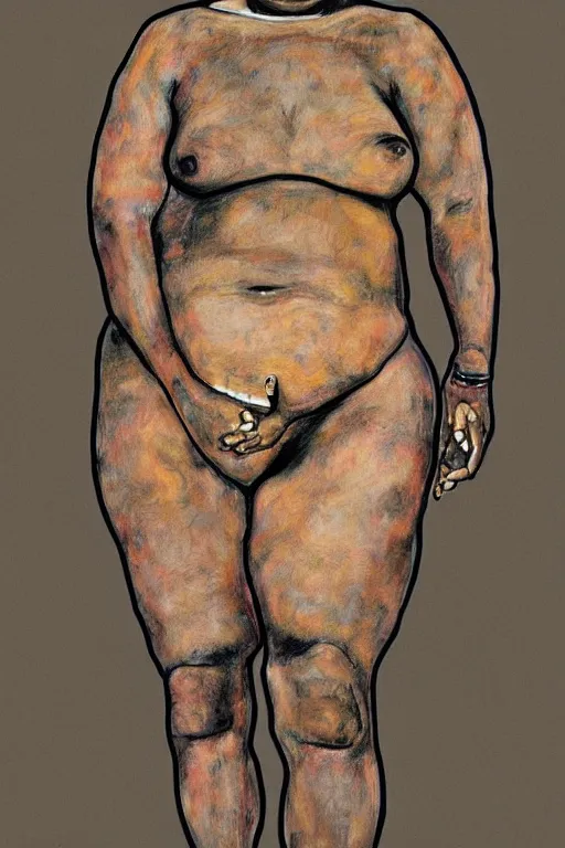 Prompt: a full body portrait of notorious b. i. g. in style of egon schiele, herakut and gustav klimt, masterpiece, hyperdetailed, complex, intricate, 4 k, trending on artstation