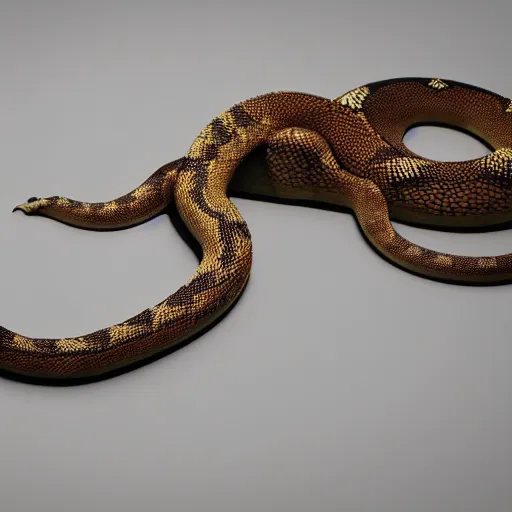 Prompt: a snake morphed with a chicken, high quality, octane render