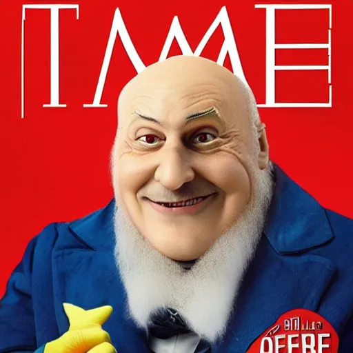 Prompt: doctor eggman as person of the year on the cover of time magazine