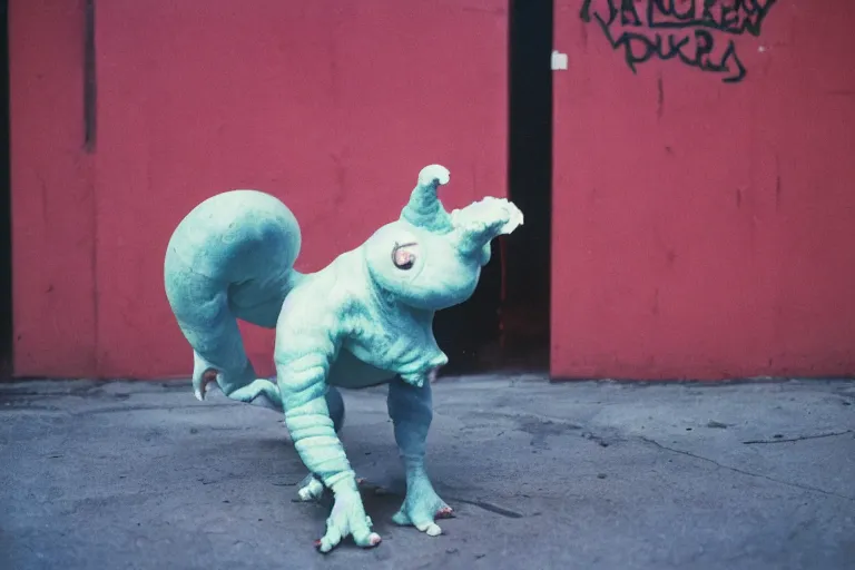 Image similar to a photo of curdling milk creature in the real world, kodak ektachrome e 1 0 0 photography