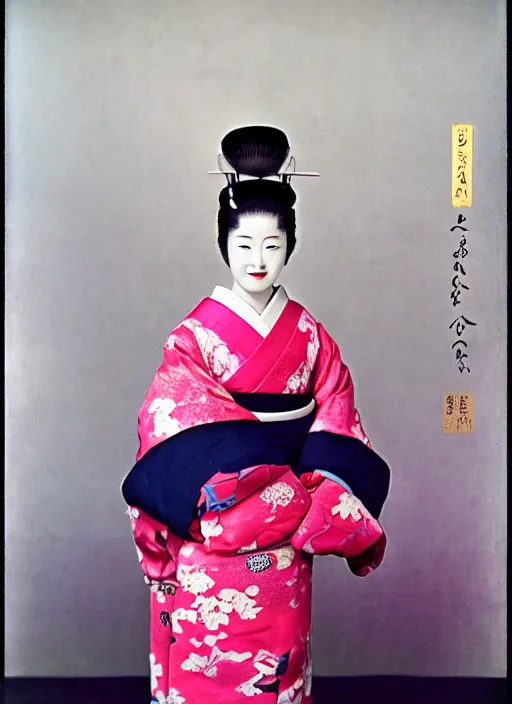 Image similar to Portrait Photograph of a Japanese Geisha Anscochrome 200