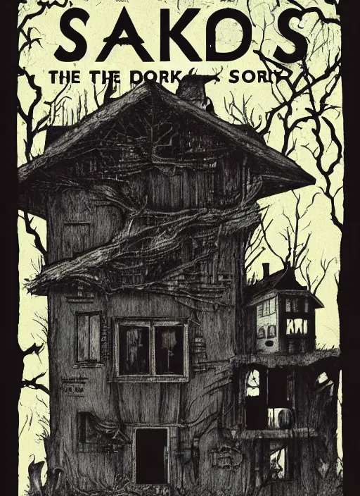 Image similar to book cover of scary stories to tell in the dark paperback novel