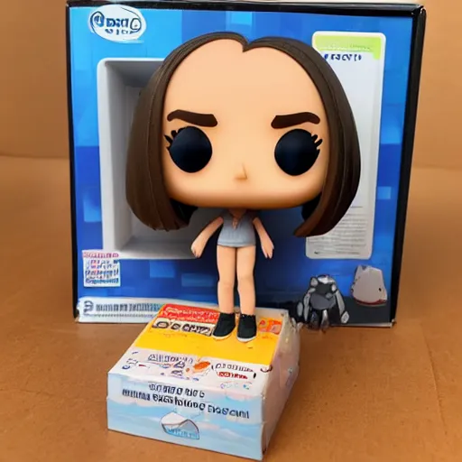 Prompt: riley reid funkopop in box