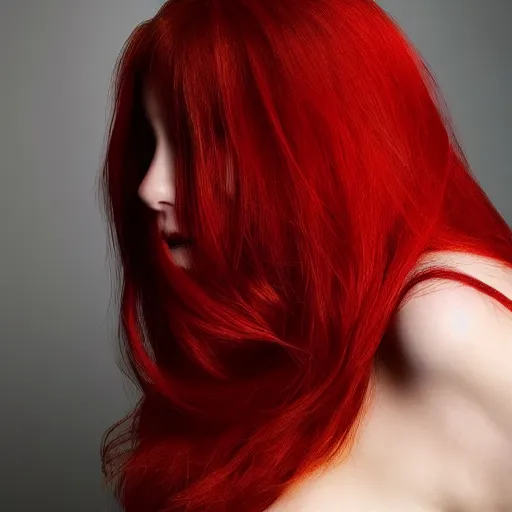 Image similar to a very beautiful woman with red hair