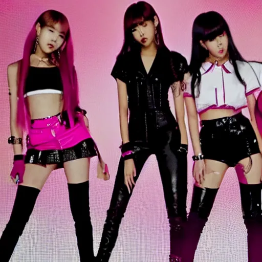 Prompt: the new black pink music video