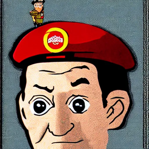 Image similar to herman goering in the style of postman pat tv show