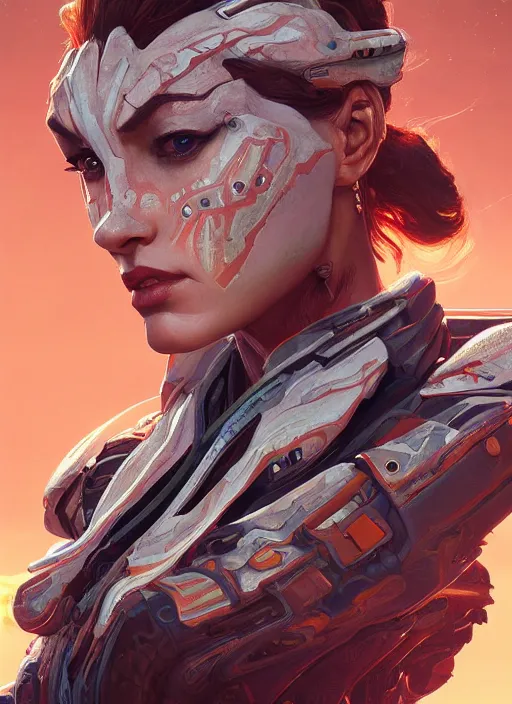 Image similar to asymmetry!! portrait of jupiter alien in the style of horizon zero dawn, machine face, intricate, elegant, highly detailed, digital painting, artstation, concept art, smooth, sharp focus, illustration, art by artgerm and greg rutkowski and alphonse mucha, 8 k