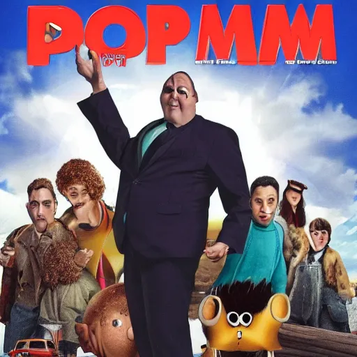 Prompt: Cover of the movie Poop Man, Blu-ray Disc