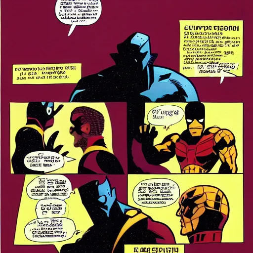 Prompt: The chronicles of a marvel super hero . Mignola, Mike [Illustrator] Burchett, Rick