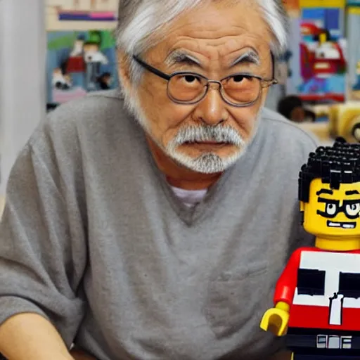 HAYAO MIYAZAKI SERIE MANGA MINIFIGURES LEGO COMPATIBILI NUOVO!