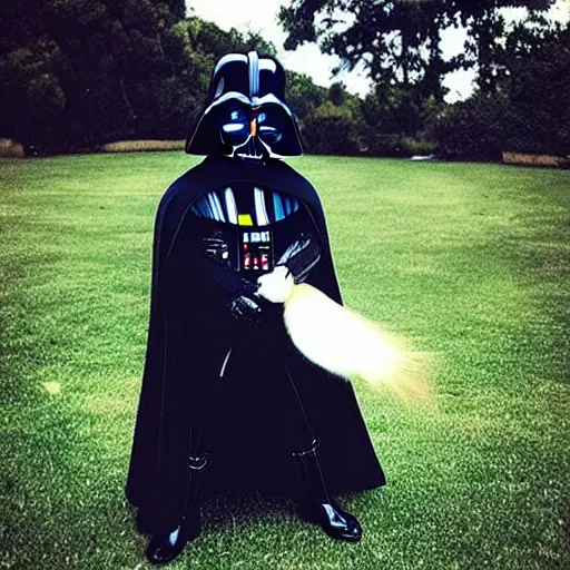 Prompt: a beautiful photo of darth vader riding on a hamster, trending on instagram