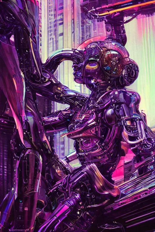 Image similar to the most amazing dream you ever had about beautiful woman transhumanism artificial intelligence singularity, hyper realistic, concept art, intricate, hyper detailed, smooth, syd mead, jim lee, high contrast, neon, volumetric lighting, octane, raytrace, moebius, snowcrash