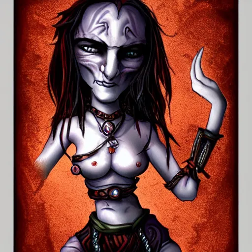 Prompt: planescape art style lady of pain