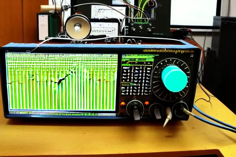 Image similar to an oscilloscope shaking a sound wave, wiggling a weasel, a stoat sinusoid spectacle : the wiggle and the wave - the wiggle is the wave! demonstration of a sine wave ermine.