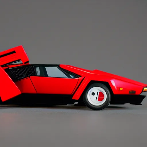 Prompt: product picture of a figurine, transformers lamborghini countach n - 4