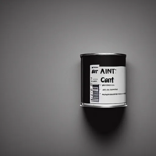 Image similar to can of paint, minimal, modern