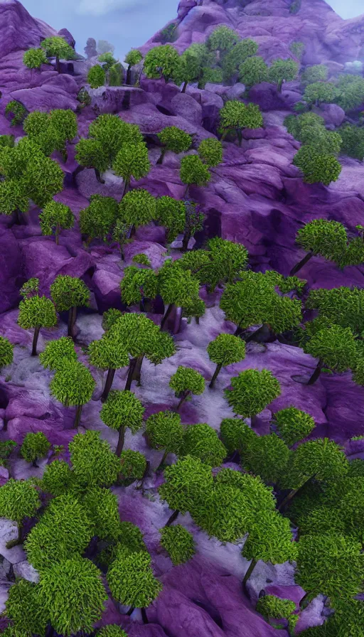 Image similar to Purple Valley, sweat drops, insane, intricate, highly detailed, smooth, sharp focus, Unreal Engine 5, 8K