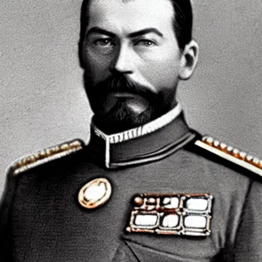 Image similar to tsar nicholas ii is iron man