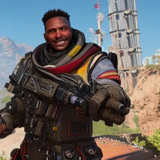 Prompt: elon musque as a character in apex legends