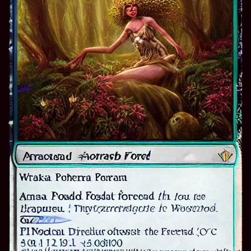 Prompt: anna podedworna dryad of the forest, mischievous geometric spell prism, dramatic composition, dramatic composition, dramatic composition, fantasy, mtg, magic the gathering, wizards of the west coast, digital 2d, trending on artstation, artstation, dramatic lighting, blurred background, 8k, 8k, 8k, hyper detailed, ultrarealistic, masterpiece, digital art