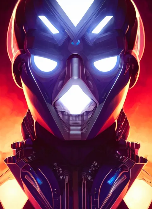 Prompt: Symmetry!! portrait of apocalypse from the X-men, sci-fi armour, tech wear, glowing lights!! sci-fi, intricate, elegant, highly detailed, digital painting, artstation, concept art, smooth, sharp focus, illustration, art by artgerm and greg rutkowski and alphonse mucha