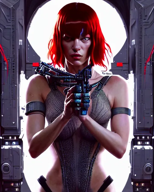 Image similar to Mila Jovovich as Leeloo, The Fifth Element digital art, intricate flower designs, elegant, highly detailed, sharp focus, art by Artgerm and Greg Rutkowski and WLOP