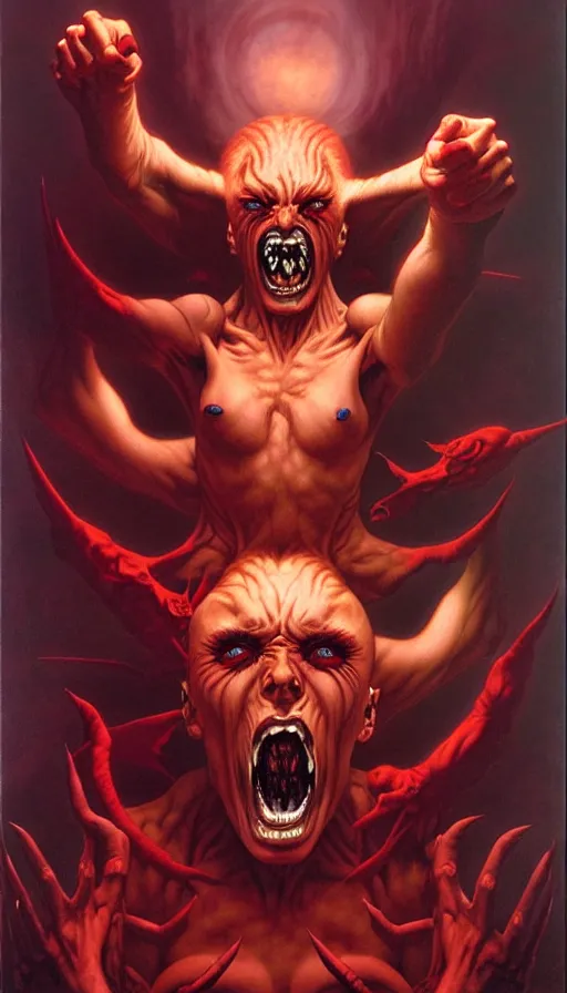 Image similar to rage, by gerald brom,